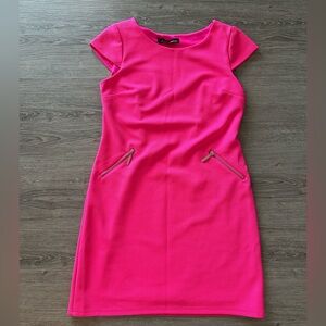 Chetta B Pink Dress with Zipper Accents